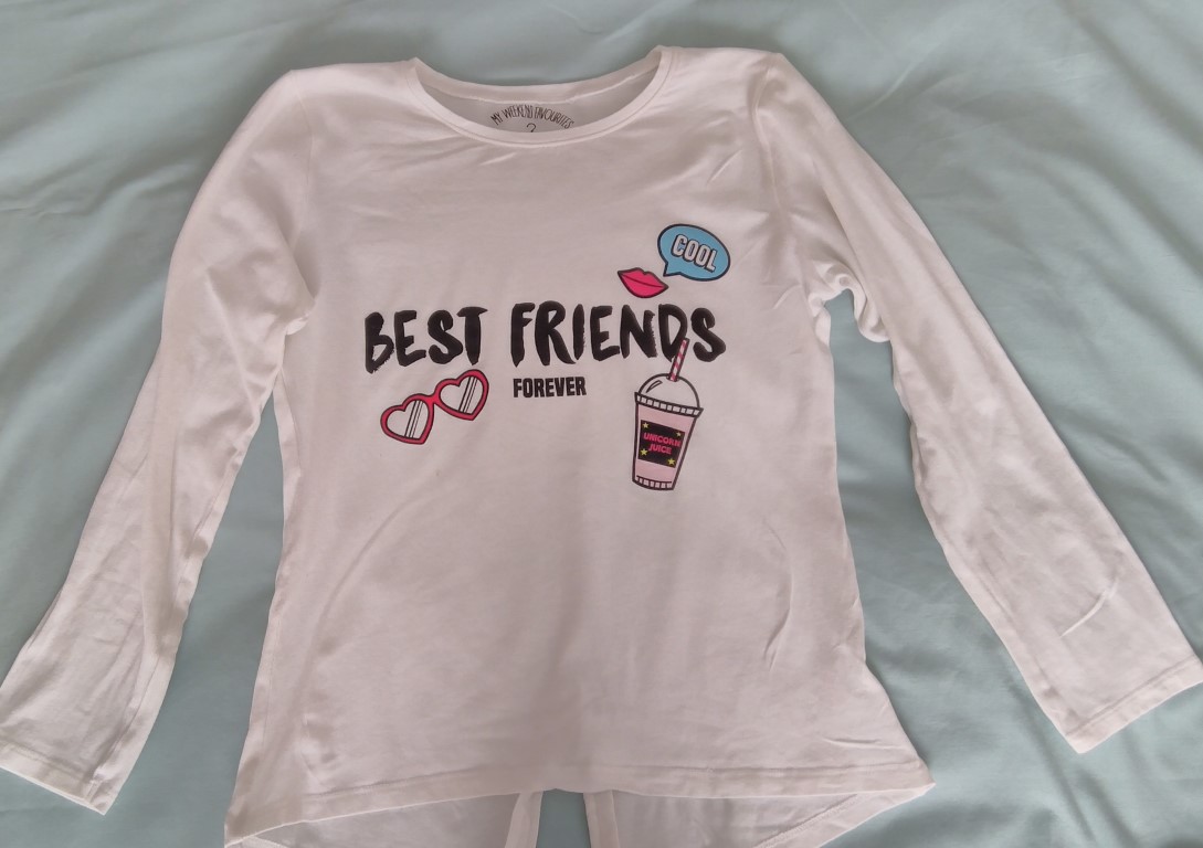  Best friends forever long sleeved t-shirt age 10   Best friends forever long sleeved t-shirt age 10