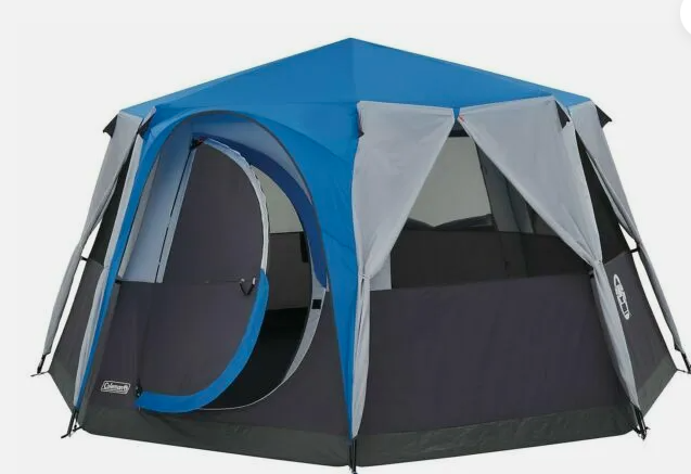 Coleman Cortes OCTAGON 8 Blue Camping Tent - 2000030279 spacious