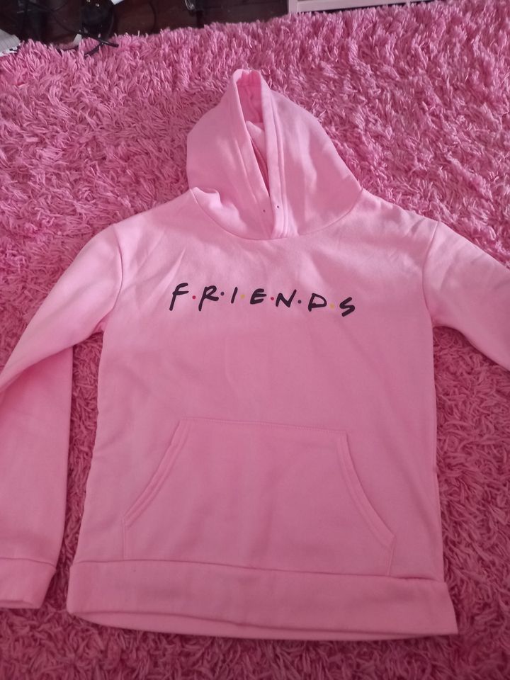 pink friends hoody size 10-11 very good condition
