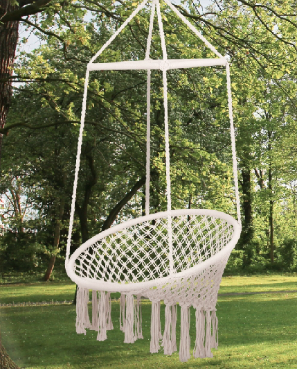 Transform Your Outdoor Space with the Ultimate Macrame Hanging Rope Chair!